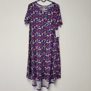 LuLaRoe Carly Swing Dress Retro S